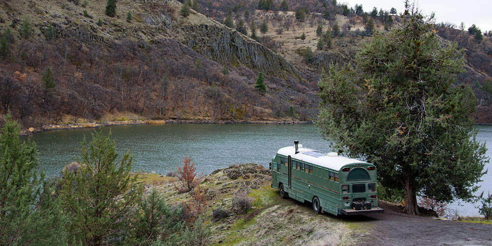 A beautiful free campsite in Hornbrook, California.